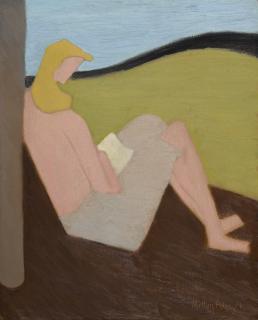 milton avery portrait of the artists daughter reading